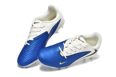 Nike Phantom 6 Elite Low FG Firm Ground Soccer Cleats - Blue/White/Black