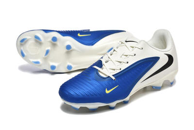 Nike Phantom 6 Elite Low FG Firm Ground Soccer Cleats - Blue/White/Black