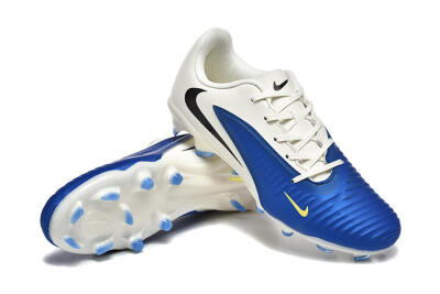 Nike Phantom 6 Elite Low FG Firm Ground Soccer Cleats - Blue/White/Black