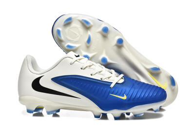 Nike Phantom 6 Elite Low FG Firm Ground Soccer Cleats - Blue/White/Black