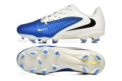 Nike Phantom 6 Elite Low FG Firm Ground Soccer Cleats - Blue/White/Black