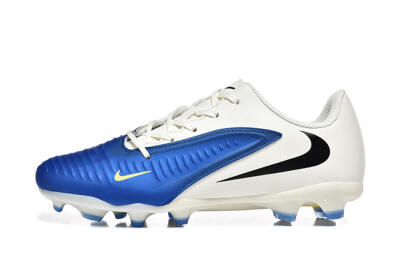 Nike Phantom 6 Elite Low FG Firm Ground Soccer Cleats - Blue/White/Black