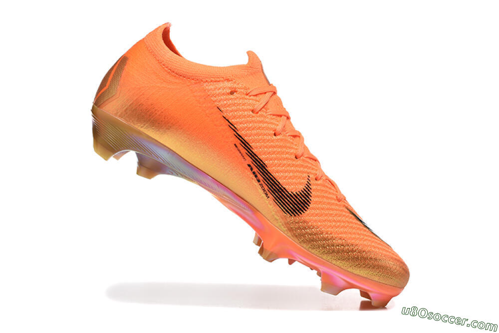 Nike Air Zoom Mercurial Vapor 16 Elite FG Firm Ground Soccer Cleats - Red/Black/Gold 7