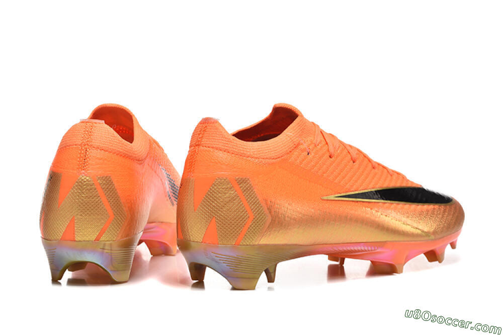Nike Air Zoom Mercurial Vapor 16 Elite FG Firm Ground Soccer Cleats - Red/Black/Gold 9