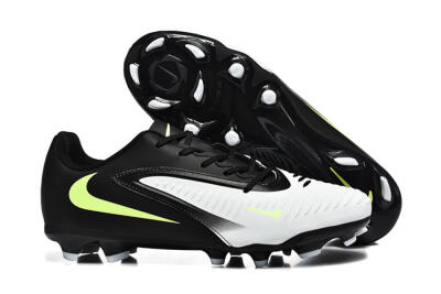 Nike Phantom 6 Elite Low FG Firm Ground Soccer Cleats - White/Black/Yellow