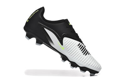 Nike Phantom 6 Elite Low FG Firm Ground Soccer Cleats - White/Black/Yellow