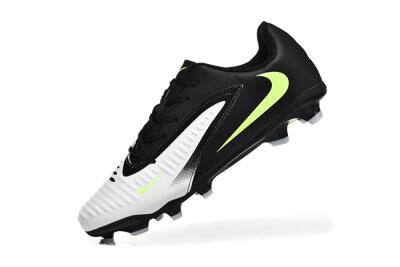 Nike Phantom 6 Elite Low FG Firm Ground Soccer Cleats - White/Black/Yellow
