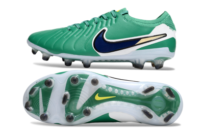 Nike Tiempo Legend 10 Elite FG Firm Ground Soccer Cleats - Green/Blue/Yellow