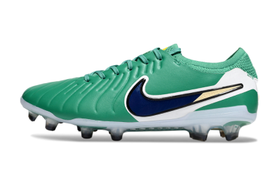 Nike Tiempo Legend 10 Elite FG Firm Ground Soccer Cleats - Green/Blue/Yellow