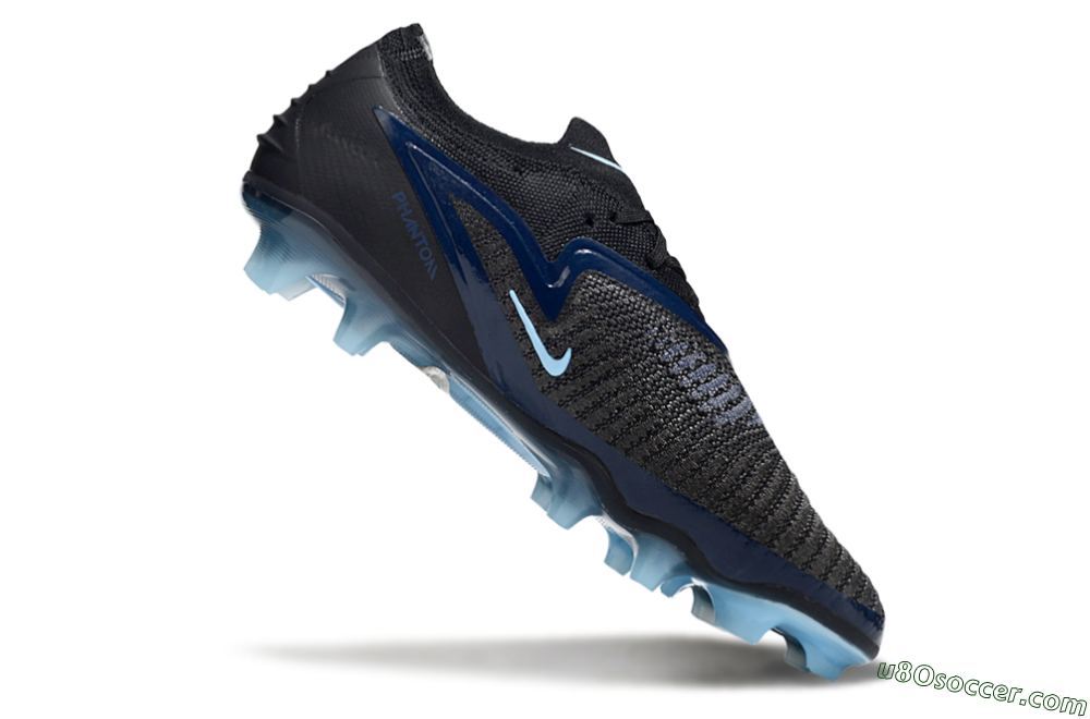 Nike Phantom 6 Elite Low FG Firm Ground Soccer Cleats - Black/Blue/Jade 4