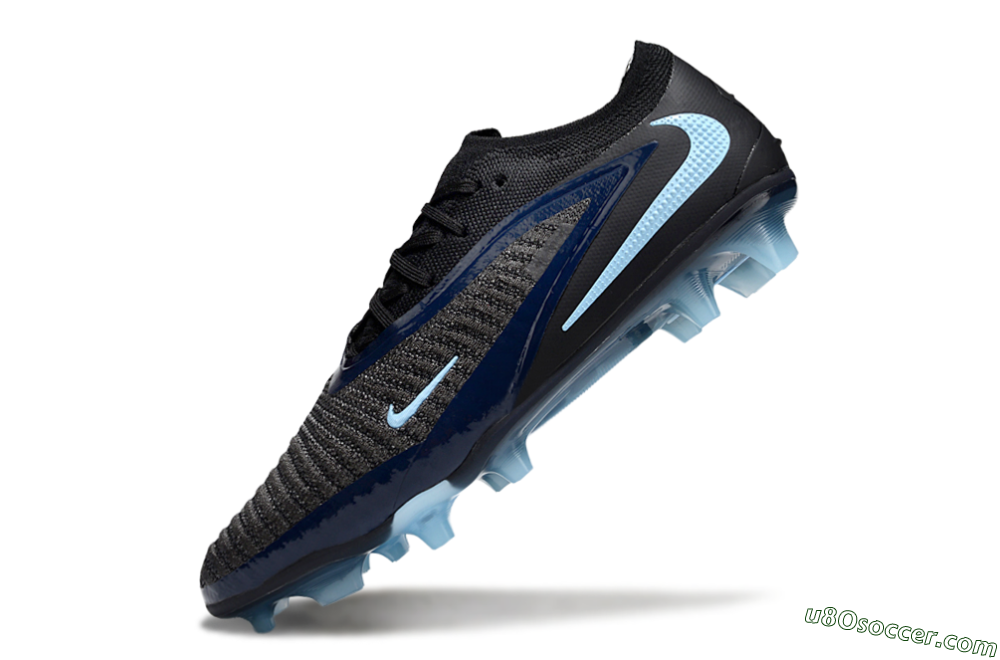 Nike Phantom 6 Elite Low FG Firm Ground Soccer Cleats - Black/Blue/Jade 5