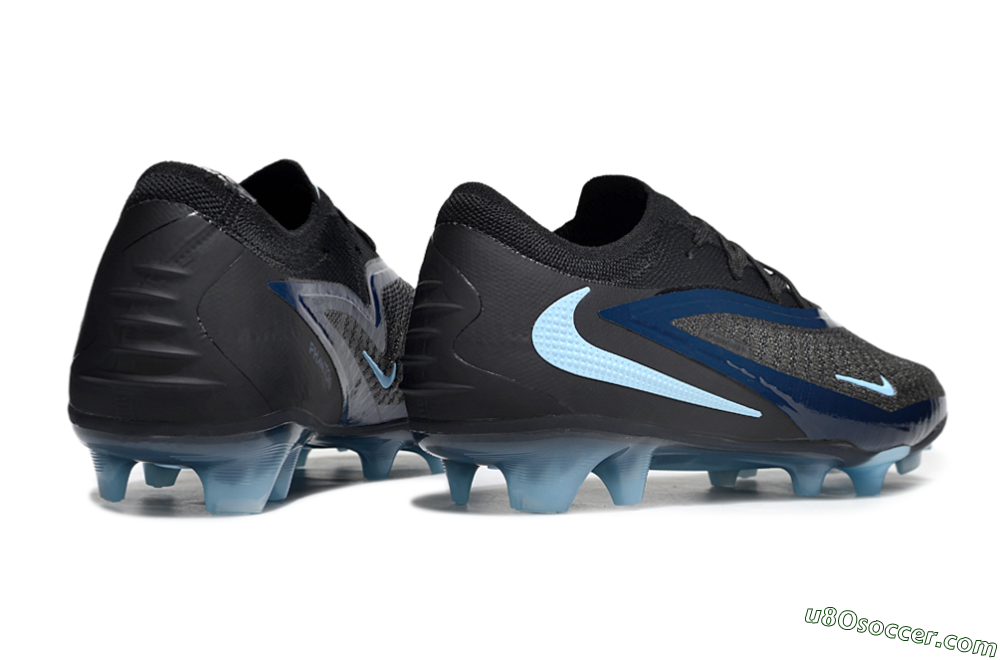 Nike Phantom 6 Elite Low FG Firm Ground Soccer Cleats - Black/Blue/Jade 6