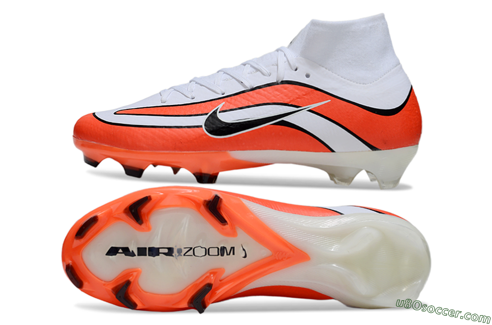 Nike Air Zoom Mercurial Superfly 10 Elite R9 1998 FG Firm Ground Soccer Cleats - White/Red/Black 0