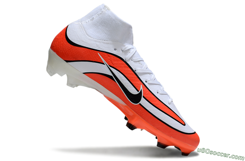 Nike Air Zoom Mercurial Superfly 10 Elite R9 1998 FG Firm Ground Soccer Cleats - White/Red/Black 4