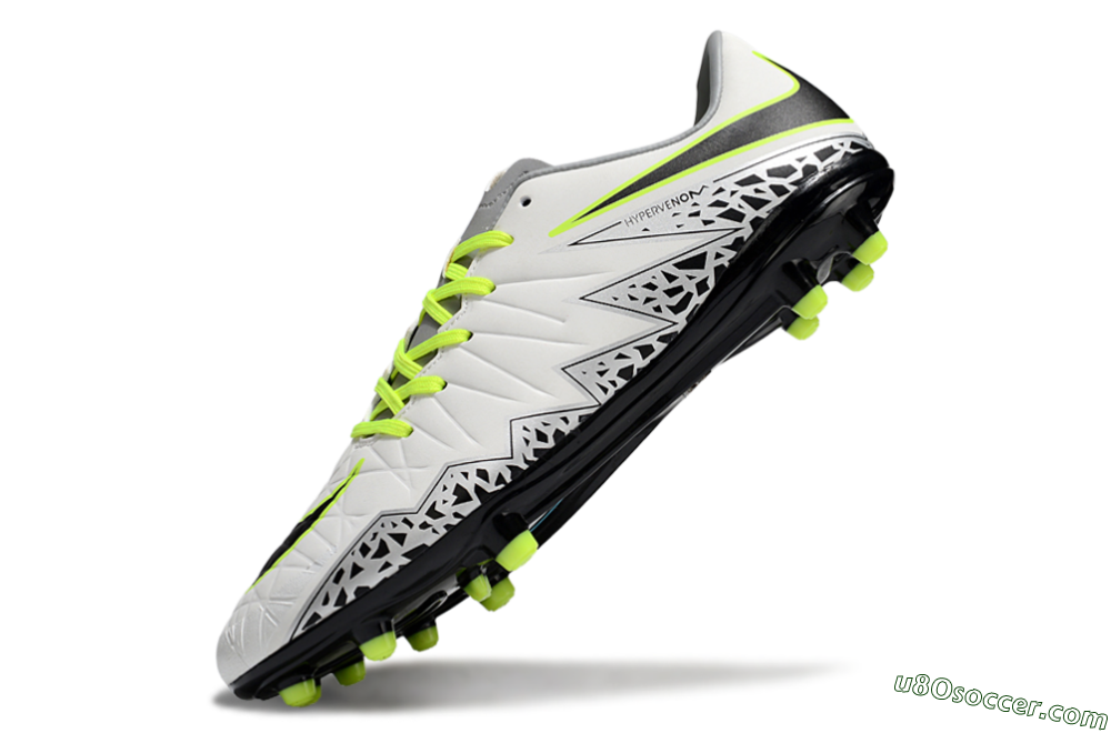 Nike Hypervenom Phantom II RGN FG Firm Ground Soccer Cleats - White/Grey/Black/Yellow 4