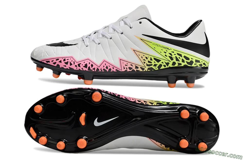 Nike Hypervenom Phantom II RGN FG Soccer Cleats - White/Pink