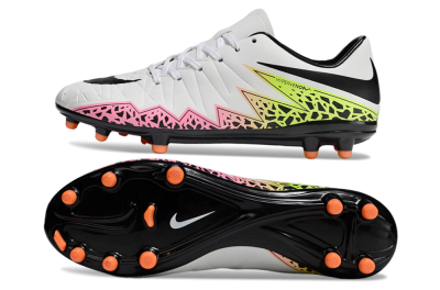Nike Hypervenom Phantom II RGN FG Firm Ground Soccer Cleats - White/Pink/Yellow/Black