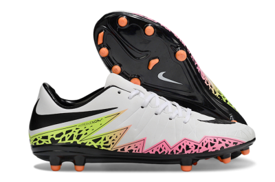 Nike Hypervenom Phantom II RGN FG Firm Ground Soccer Cleats - White/Pink/Yellow/Black