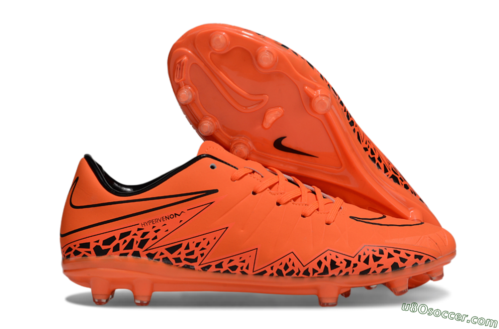 Nike Hypervenom Phantom II RGN FG Firm Ground Soccer Cleats - Red/Black 1