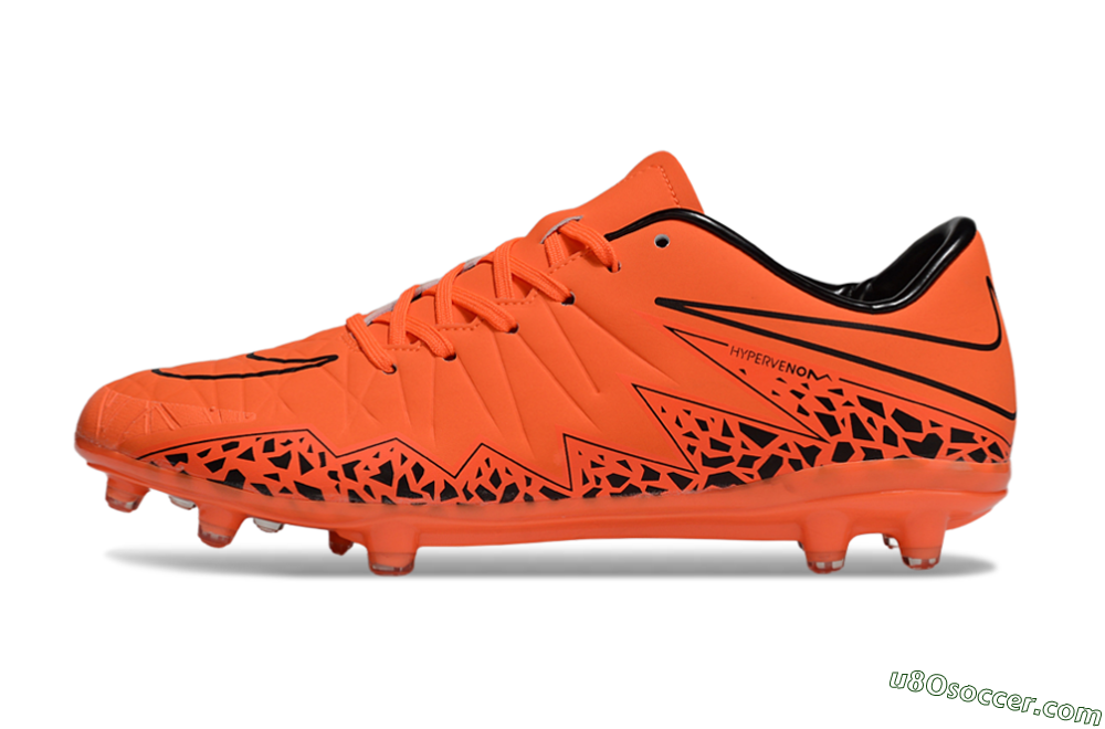 Nike Hypervenom Phantom II RGN FG Firm Ground Soccer Cleats - Red/Black 2