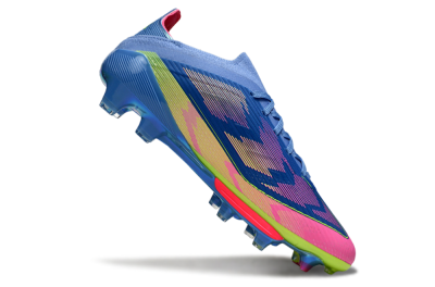Adidas F50+ Lightstrike Pro FG Firm Ground Soccer Cleats - Blue/Pink/Yellow