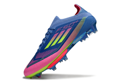 Adidas F50+ Lightstrike Pro FG Firm Ground Soccer Cleats - Blue/Pink/Yellow