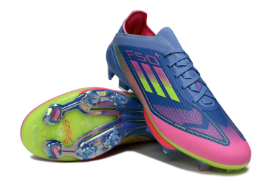 Adidas F50+ Lightstrike Pro FG Firm Ground Soccer Cleats - Blue/Pink/Yellow