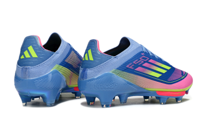 Adidas F50+ Lightstrike Pro FG Firm Ground Soccer Cleats - Blue/Pink/Yellow
