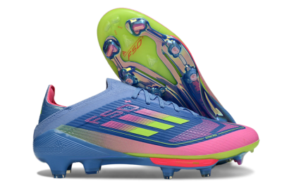 Adidas F50+ Lightstrike Pro FG Firm Ground Soccer Cleats - Blue/Pink/Yellow