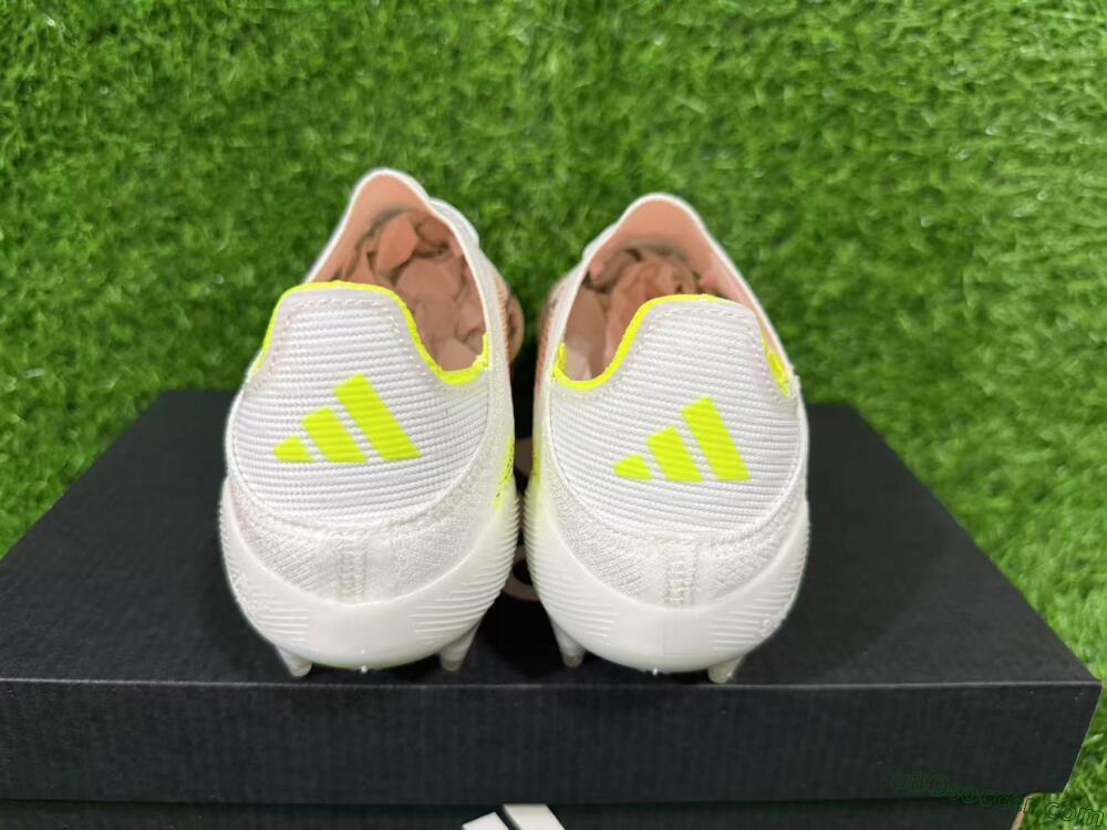 Adidas F50+ Lightstrike Pro FG Firm Ground Soccer Cleats - White/Red/Black
