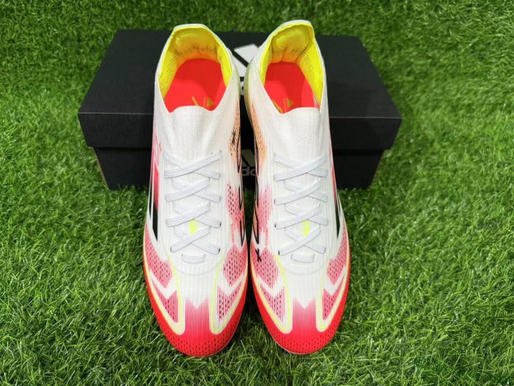Adidas F50+ Lightstrike Pro FG Firm Ground Soccer Cleats - White/Red/Black