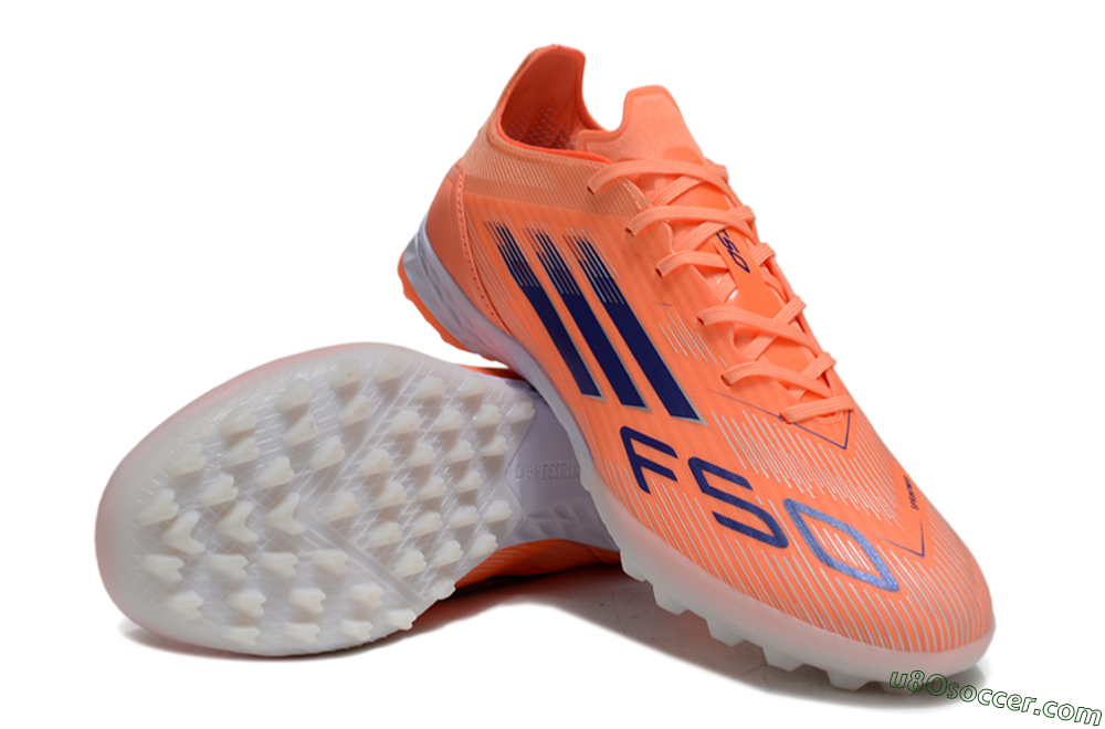 Adidas F50 Elite TF Artificial Turf Soccer Shoes - Red/Blue/White 3