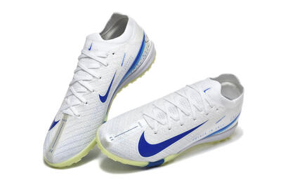 Nike Air Zoom Mercurial Vapor 16 Elite TF Artificial Turf Soccer Shoes - White/Blue/Beige