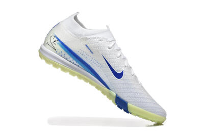Nike Air Zoom Mercurial Vapor 16 Elite TF Artificial Turf Soccer Shoes - White/Blue/Beige