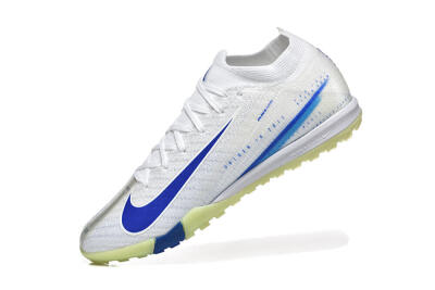 Nike Air Zoom Mercurial Vapor 16 Elite TF Artificial Turf Soccer Shoes - White/Blue/Beige