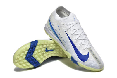 Nike Air Zoom Mercurial Vapor 16 Elite TF Artificial Turf Soccer Shoes - White/Blue/Beige