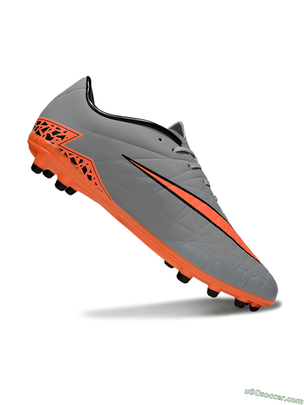 Nike Hypervenom Phantom II FG Firm Ground Soccer Cleats - Grey/Black/Orange 4