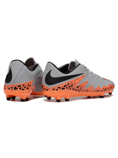 Nike Hypervenom Phantom II FG Firm Ground Soccer Cleats - Grey/Black/Orange