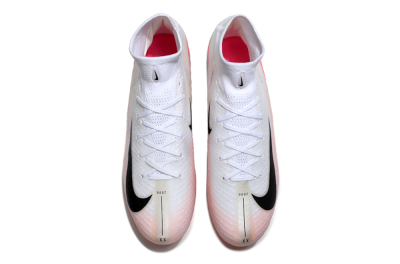 Nike Air Zoom Mercurial Superfly 10 Elite SG Soft Ground Soccer Cleats - White/Jade/Pink