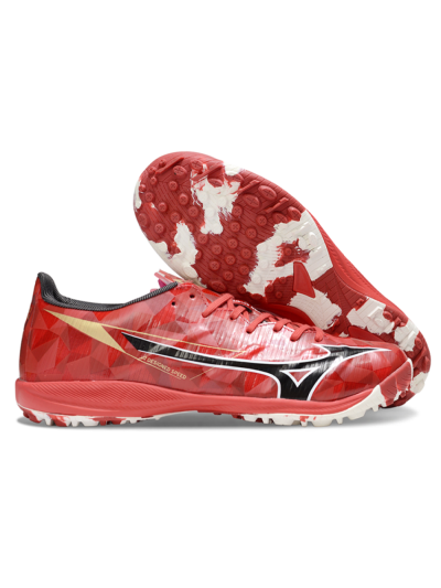 Mizuno Morelia Alpha Beta TF Artificial Turf Soccer Shoes - Red/Black/White