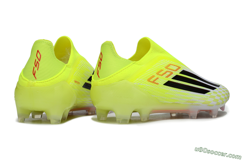 Adidas F50 Elite FG Firm Ground Soccer Cleats - Yellow/White/Black 6