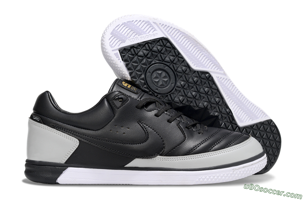 Nike Lunar Gato 2 IC Indoor & Futsal Soccer Shoes - Black/Grey/White 1