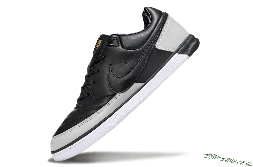 Nike Lunar Gato 2 IC Indoor & Futsal Soccer Shoes - Black/Grey/White 5