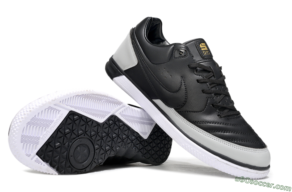 Nike Lunar Gato 2 IC Indoor & Futsal Soccer Shoes - Black/Grey/White 0