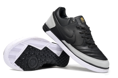 Nike Lunar Gato 2 IC Indoor & Futsal Soccer Shoes - Black/Grey/White