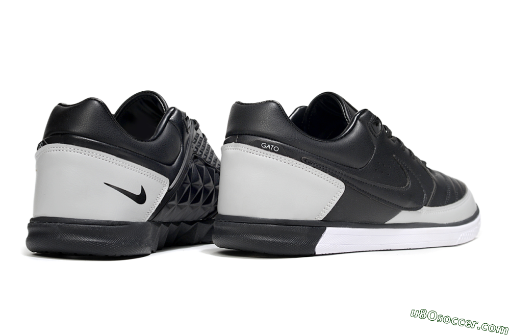 Nike Lunar Gato 2 IC Indoor & Futsal Soccer Shoes - Black/Grey/White 6