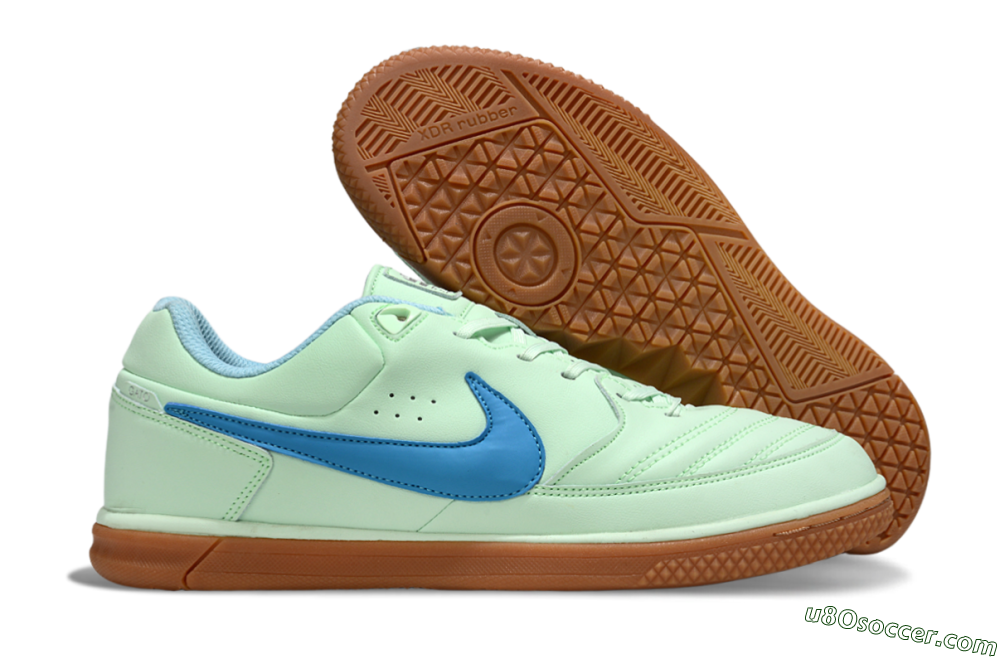 Nike Lunar Gato 2 IC Indoor & Futsal Soccer Shoes - Jade/Blue/Brown 1