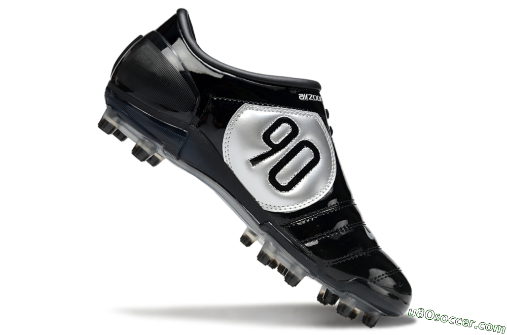 Nike Air Zoom Total 90 III FG Firm Ground Soccer Cleats - Black/White 4