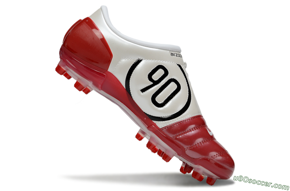 Nike Air Zoom Total 90 III FG Firm Ground Soccer Cleats - Red/White 4