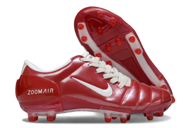 Nike Air Zoom Total 90 III FG Firm Ground Soccer Cleats - Red/White